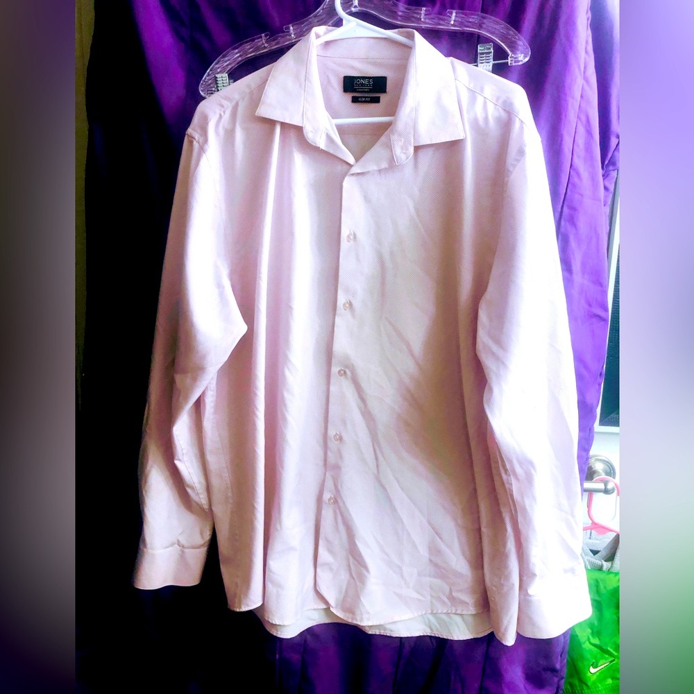Jones New York Pale Rosewater Premium Longsleeve Dress Shirt for Men